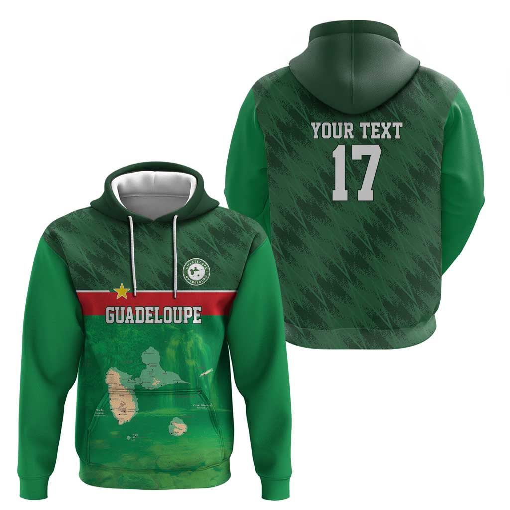 Custom Guadeloupe Football Hoodie Basse Terre Green Style LT17
