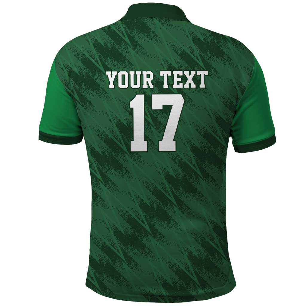 Custom Guadeloupe Football Polo Shirt Basse Terre Green Style LT17