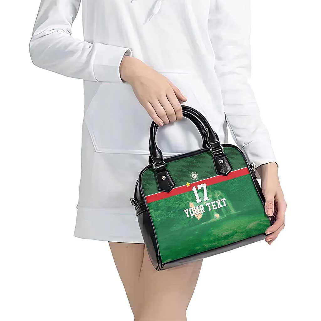 Custom Guadeloupe Football Shoulder Handbag Basse Terre Green Style LT17