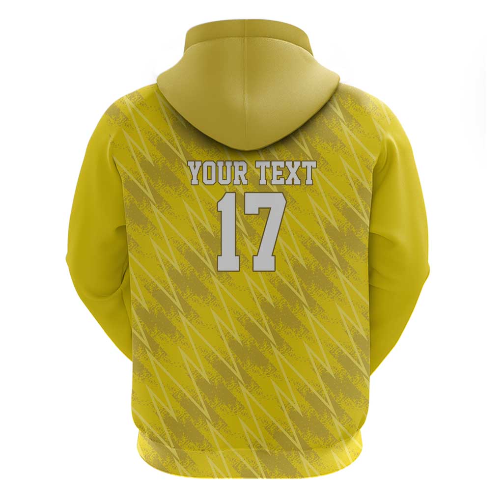Custom Guadeloupe Football Hoodie Basse Terre Yellow Style LT17