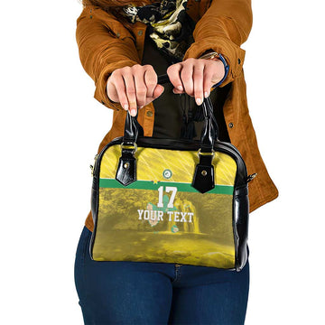 Custom Guadeloupe Football Shoulder Handbag Basse Terre Yellow Style LT17