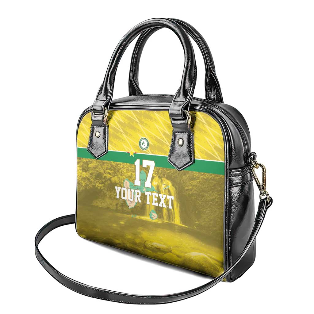 Custom Guadeloupe Football Shoulder Handbag Basse Terre Yellow Style LT17