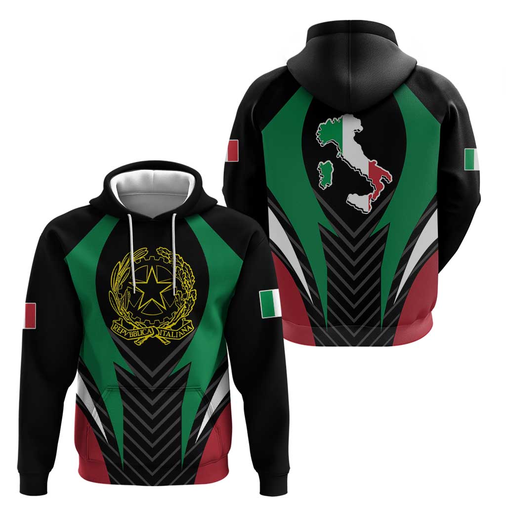 Italian Republic Hoodie Simple Coat of Arms LT17
