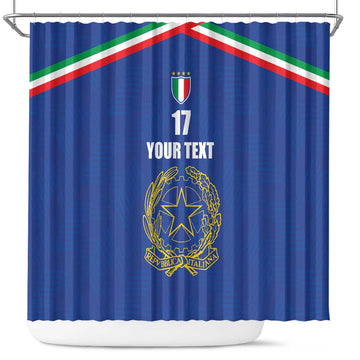 Italian Football Custom Shower Curtain Sporty Style LT17