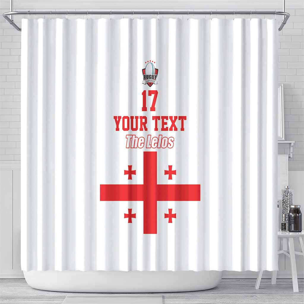 Custom Georgia Rugby We are Champions Shower Curtain Sporty Style with The Lelos LT17