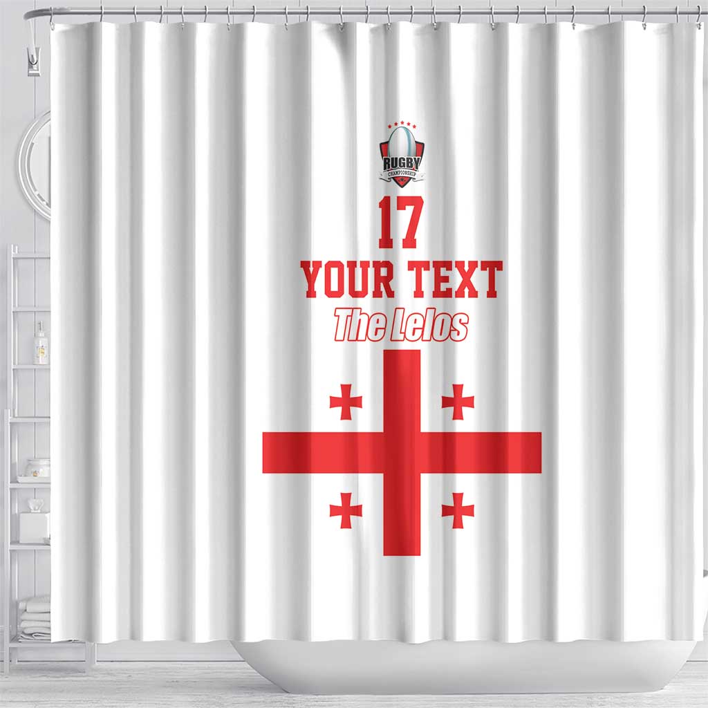 Custom Georgia Rugby We are Champions Shower Curtain Sporty Style with The Lelos LT17