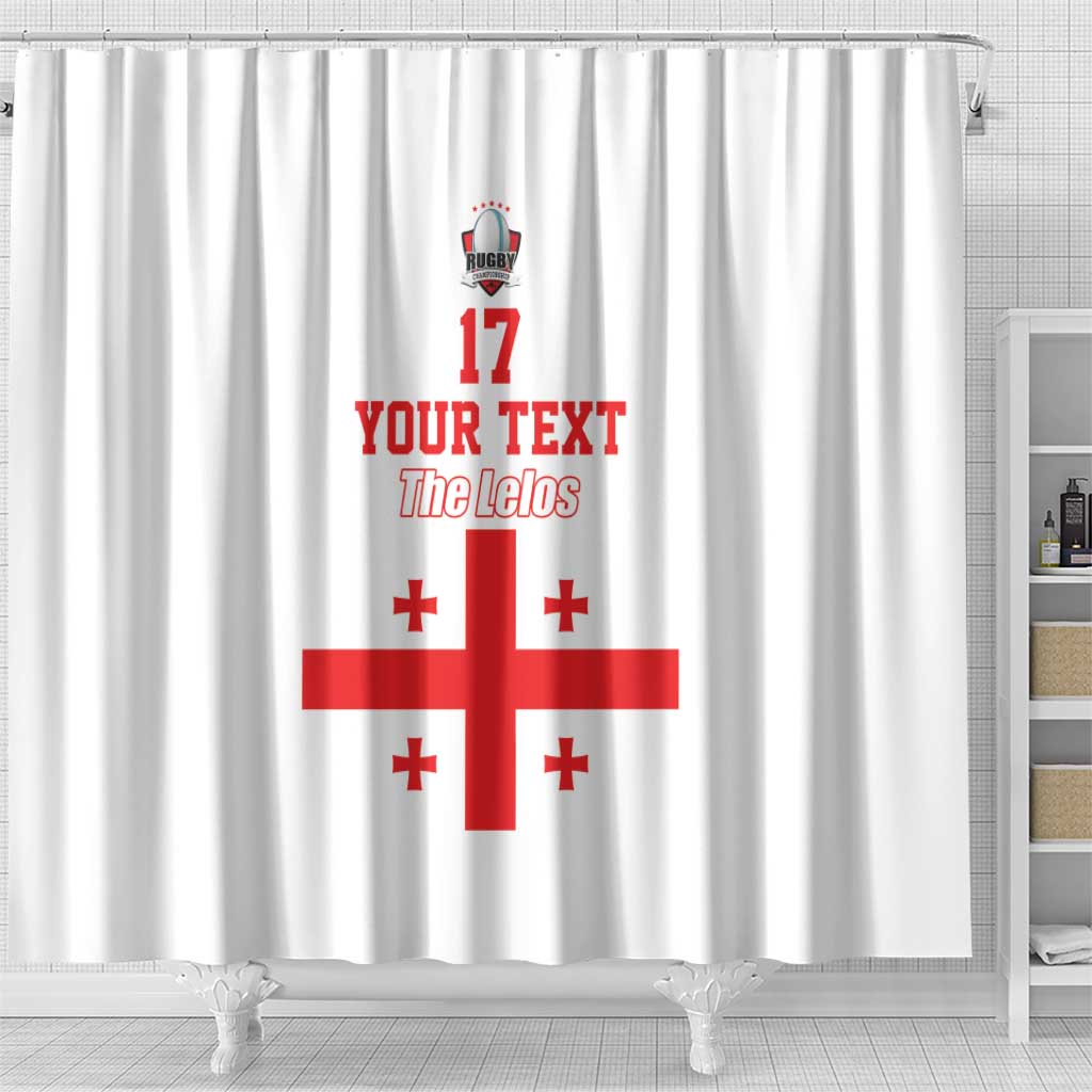 Custom Georgia Rugby We are Champions Shower Curtain Sporty Style with The Lelos LT17