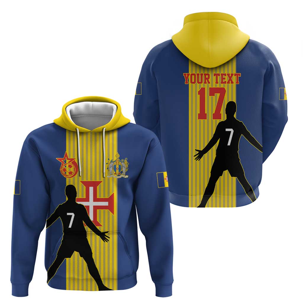 Custom Portugal Madeira Football Hoodie Sporty Style LT17