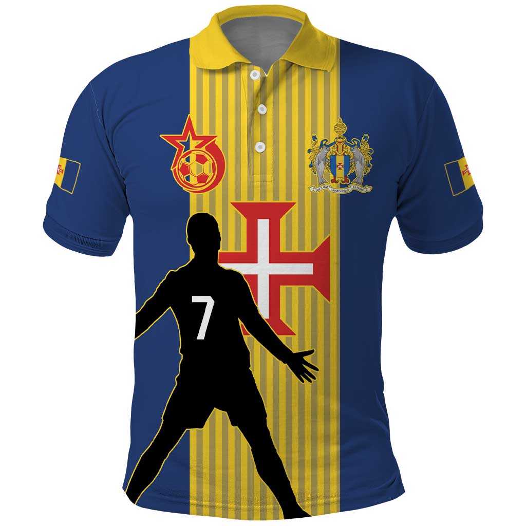 Custom Portugal Madeira Football Polo Shirt Sporty Style LT17