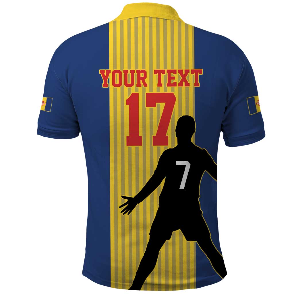 Custom Portugal Madeira Football Polo Shirt Sporty Style LT17