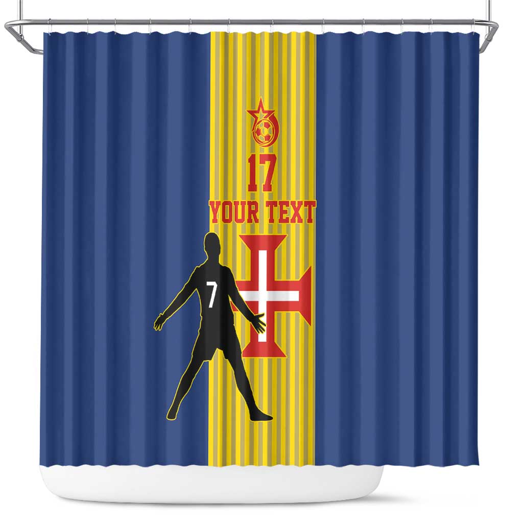 Custom Portugal Madeira Football Shower Curtain Sporty Style LT17