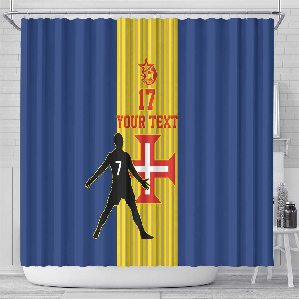 Custom Portugal Madeira Football Shower Curtain Sporty Style LT17