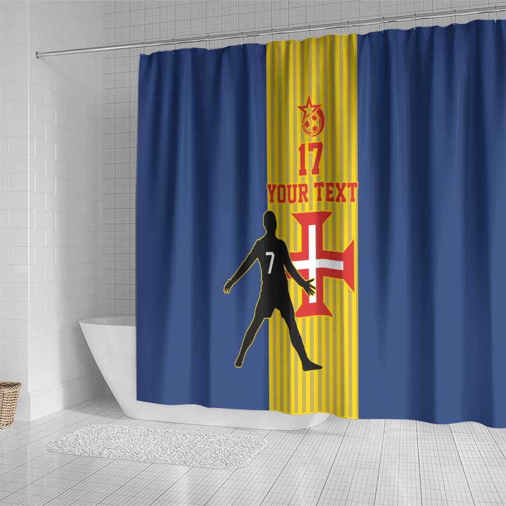 Custom Portugal Madeira Football Shower Curtain Sporty Style LT17