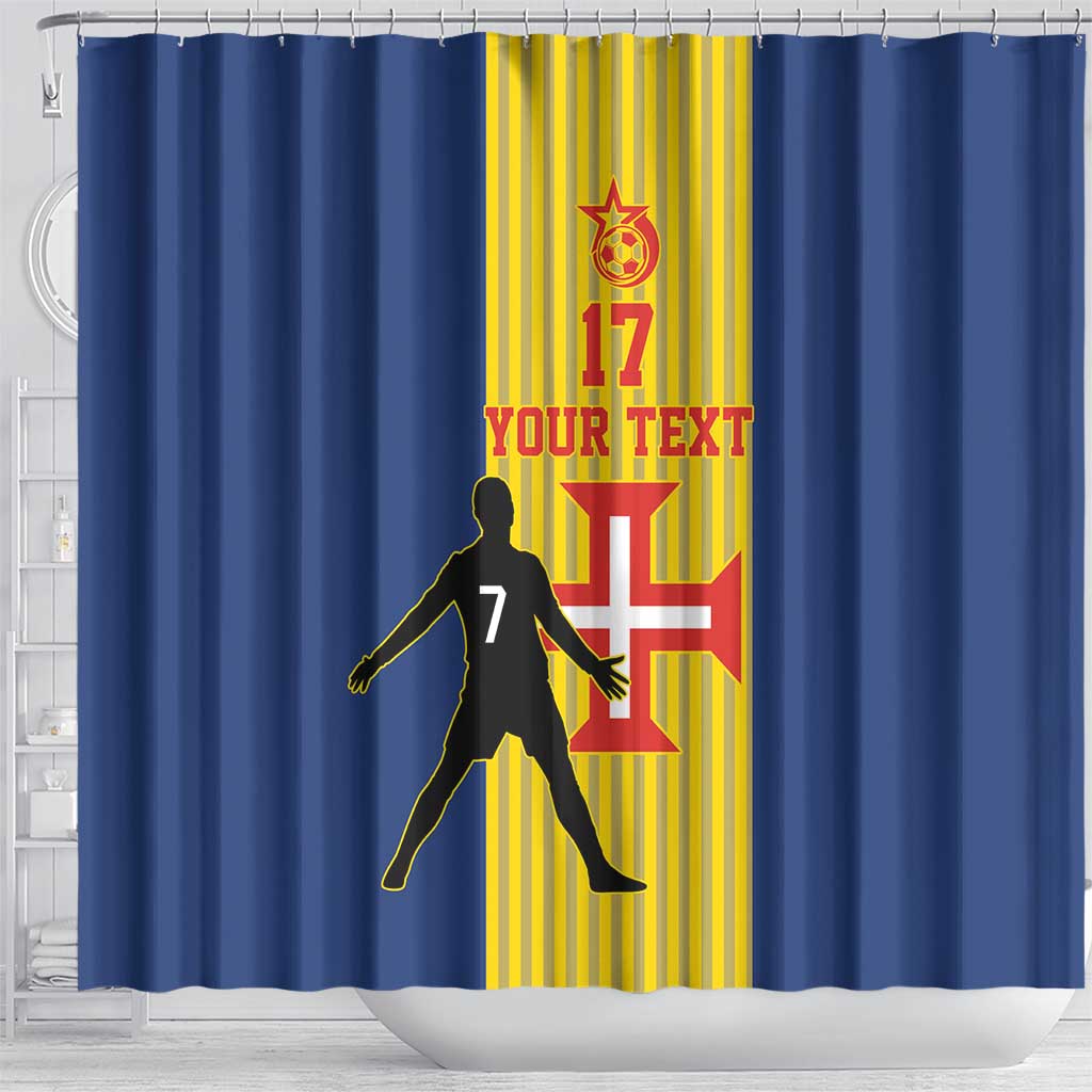 Custom Portugal Madeira Football Shower Curtain Sporty Style LT17