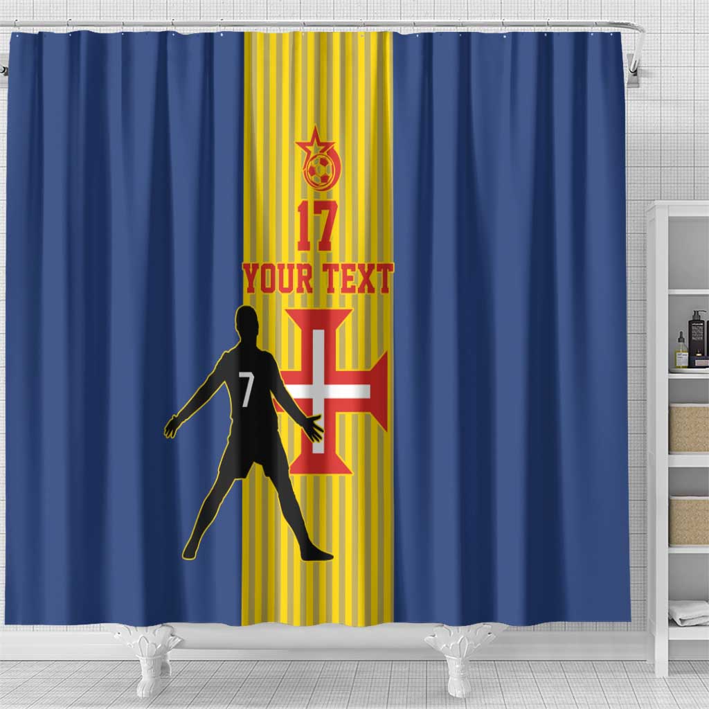 Custom Portugal Madeira Football Shower Curtain Sporty Style LT17