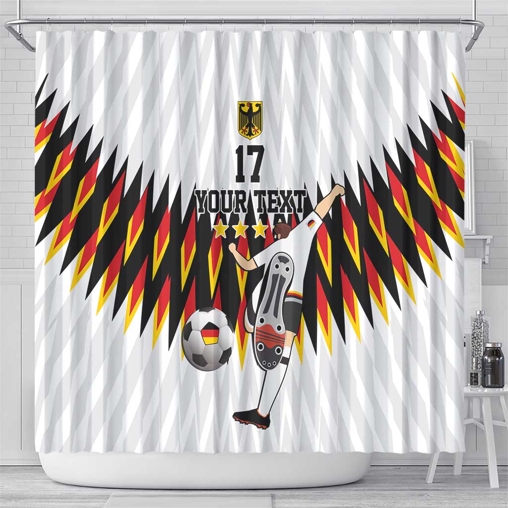 Custom Germany Football Shower Curtain Sporty Style LT17