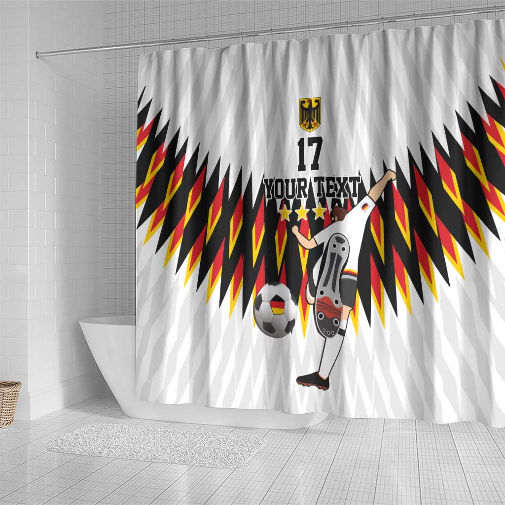 Custom Germany Football Shower Curtain Sporty Style LT17