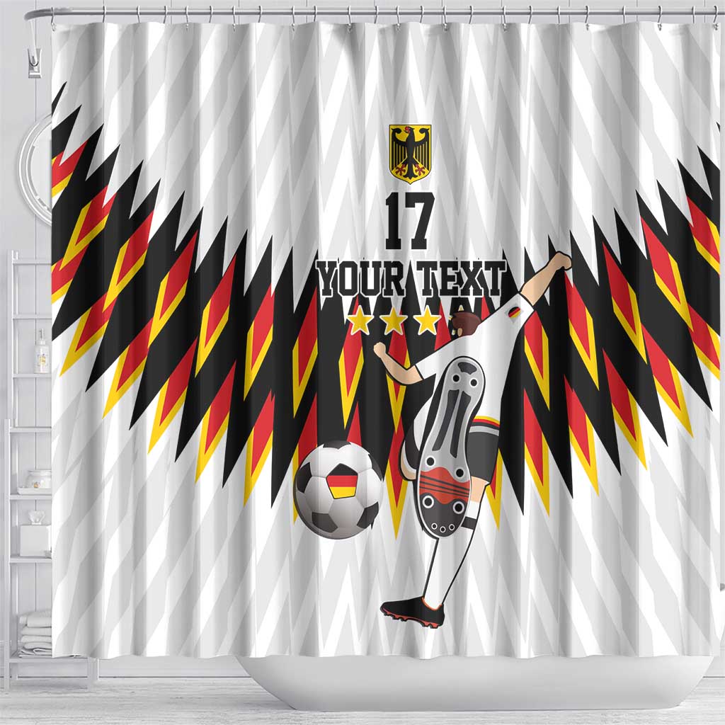 Custom Germany Football Shower Curtain Sporty Style LT17