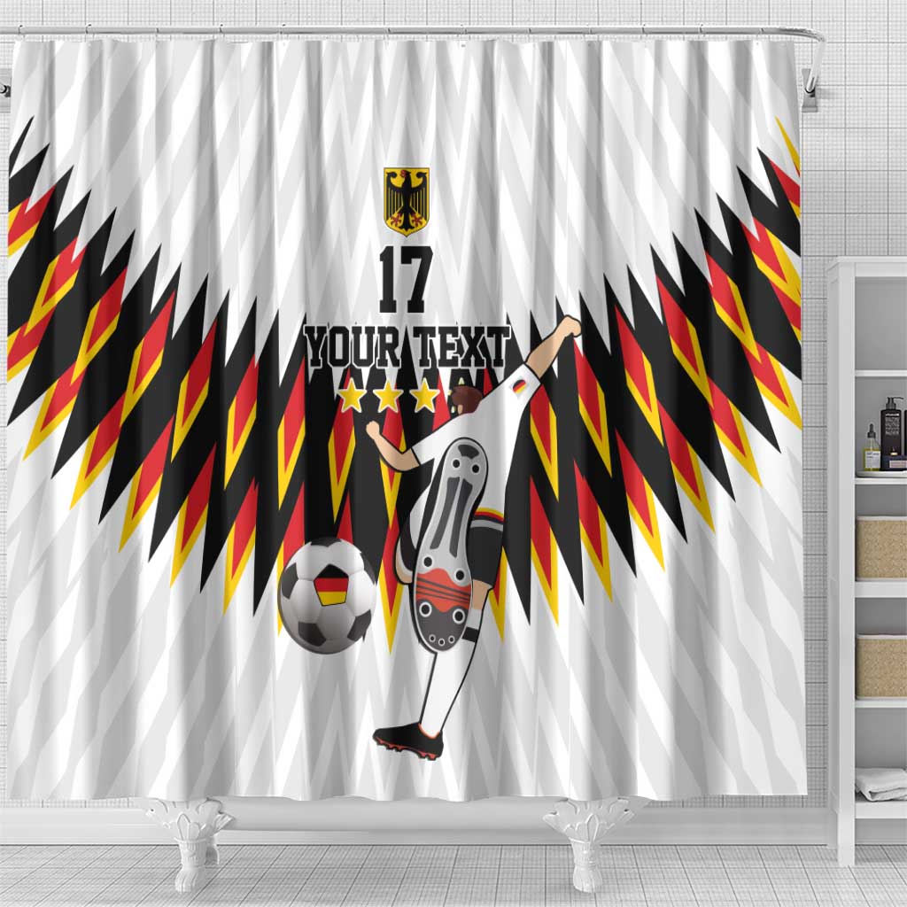 Custom Germany Football Shower Curtain Sporty Style LT17