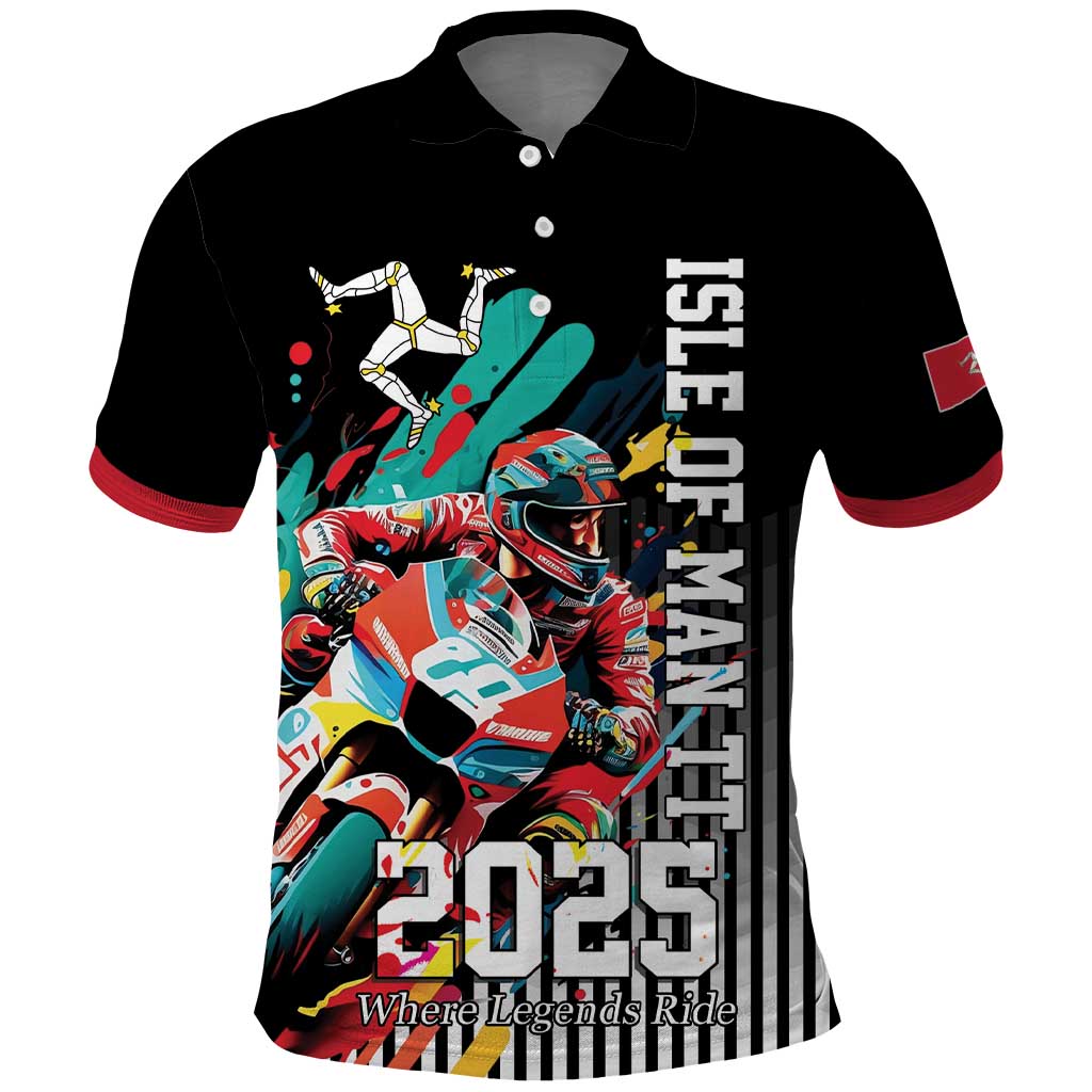 Personalized Isle of Man TT Polo Shirt Motorcycle Racing LT17