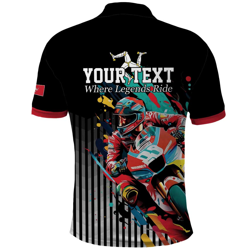 Personalized Isle of Man TT Polo Shirt Motorcycle Racing LT17