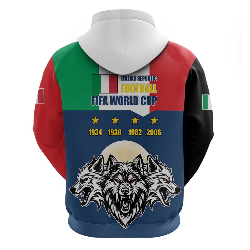 Italian Republic Football Hoodie Gli Azzurri History Champion LT17