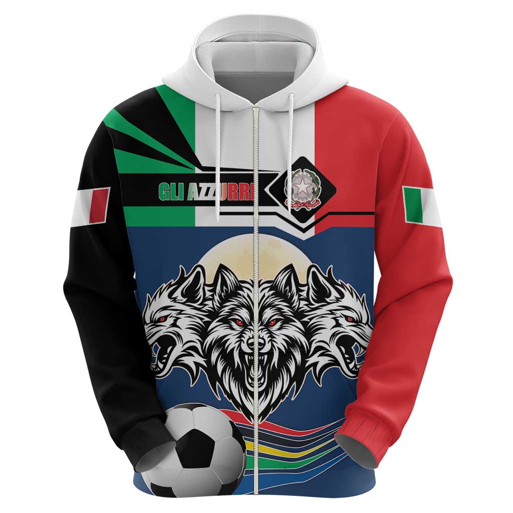 Italian Republic Football Hoodie Gli Azzurri History Champion LT17