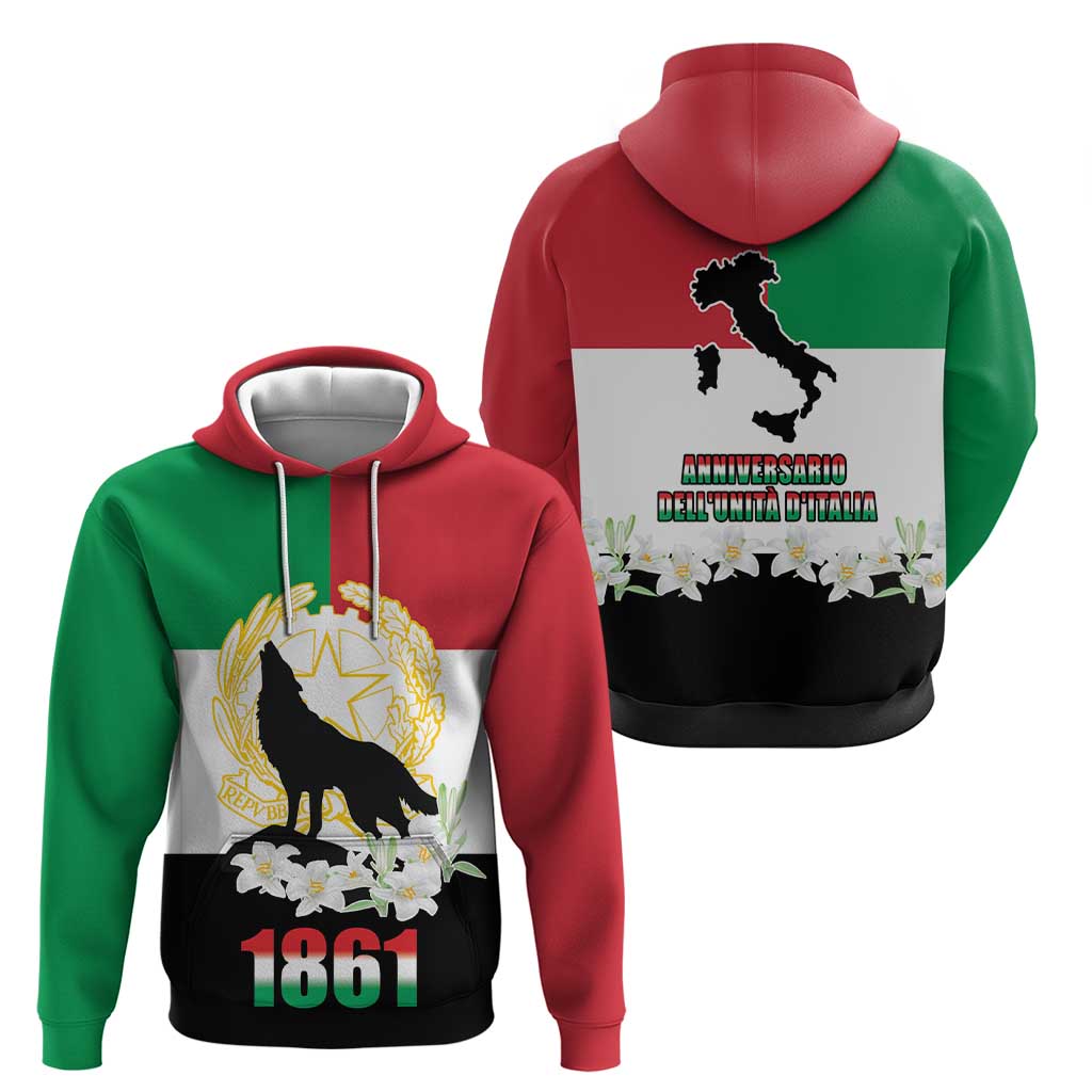 Italian Republic Anniversary of the Unification Hoodie Anniversario dellUnita d'Italia LT17