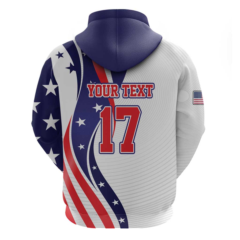 Custom United States Ice Hockey Go Champions Hoodie Team USA Eagle Mascot Style LT17