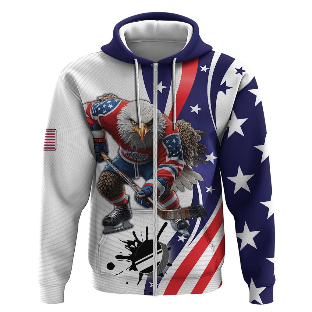 Custom United States Ice Hockey Go Champions Hoodie Team USA Eagle Mascot Style LT17