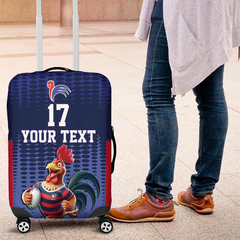 France Rugby Custom Luggage Cover Come on Les Bleus Blue Style LT17