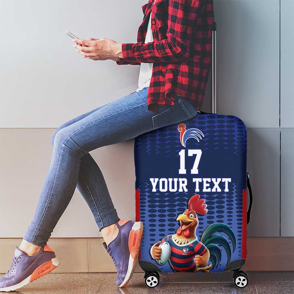 France Rugby Custom Luggage Cover Come on Les Bleus Blue Style LT17