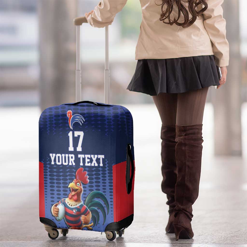 France Rugby Custom Luggage Cover Come on Les Bleus Blue Style LT17