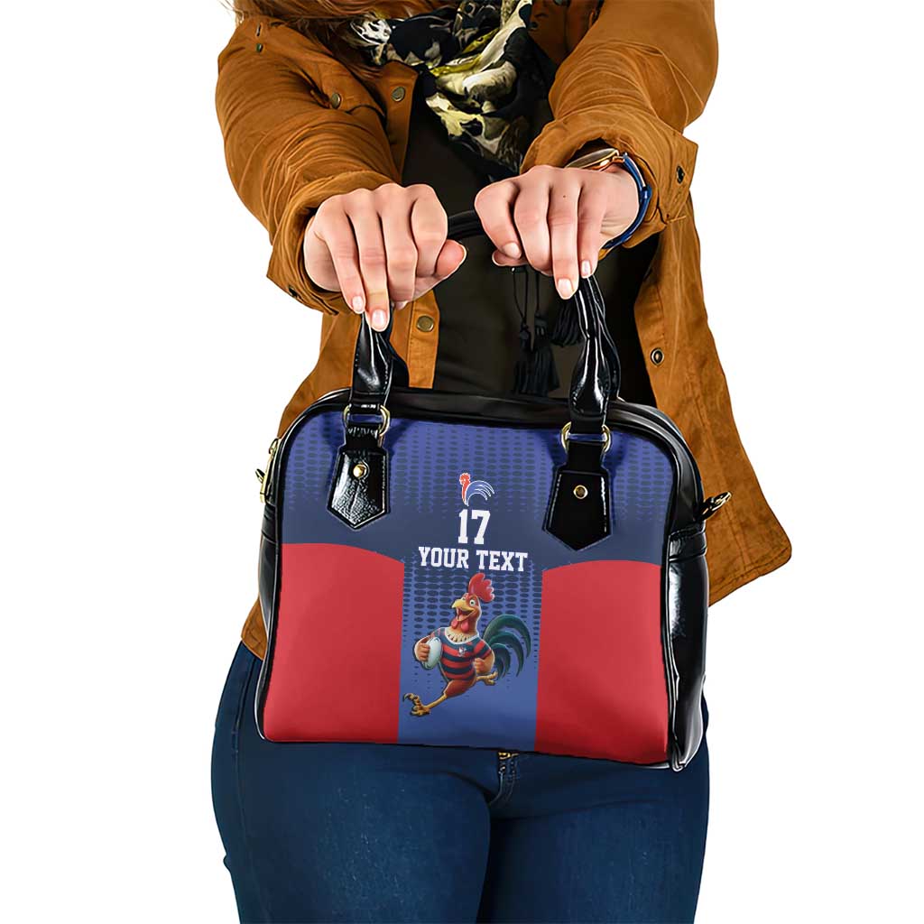 France Rugby Custom Shoulder Handbag Come on Les Bleus Blue Style LT17