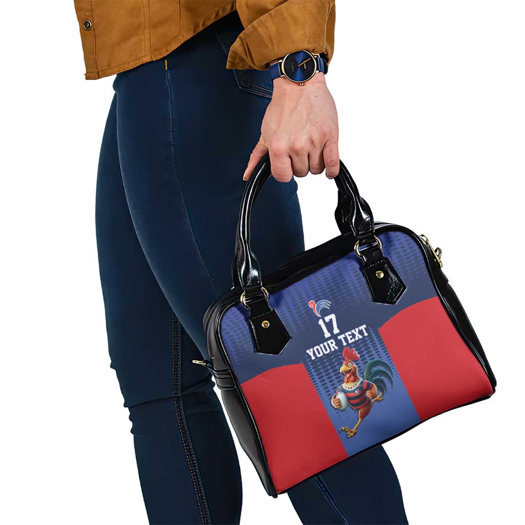 France Rugby Custom Shoulder Handbag Come on Les Bleus Blue Style LT17