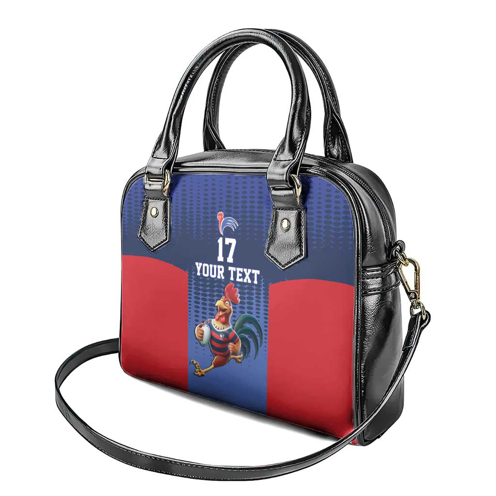 France Rugby Custom Shoulder Handbag Come on Les Bleus Blue Style LT17