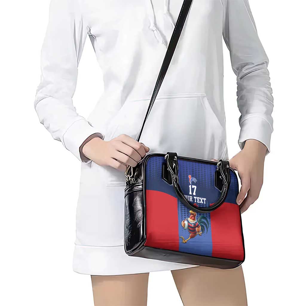 France Rugby Custom Shoulder Handbag Come on Les Bleus Blue Style LT17