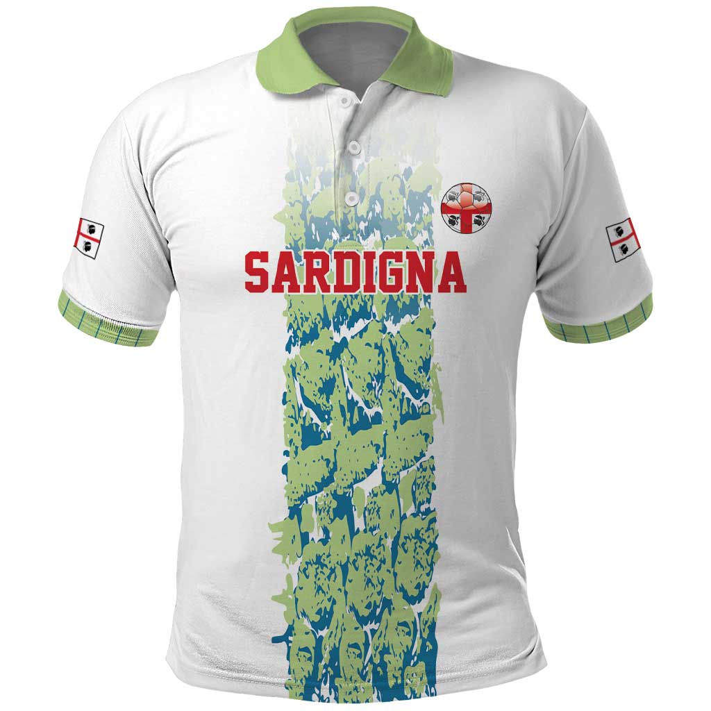 Custom Sardinia Football Polo Shirt Sardigna Sporty Style LT17