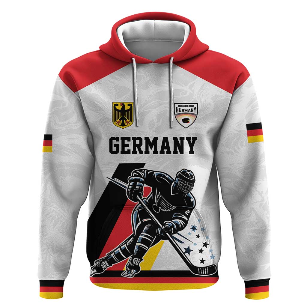 Custom Germany Ice Hockey Hoodie Retro Jersey LT17
