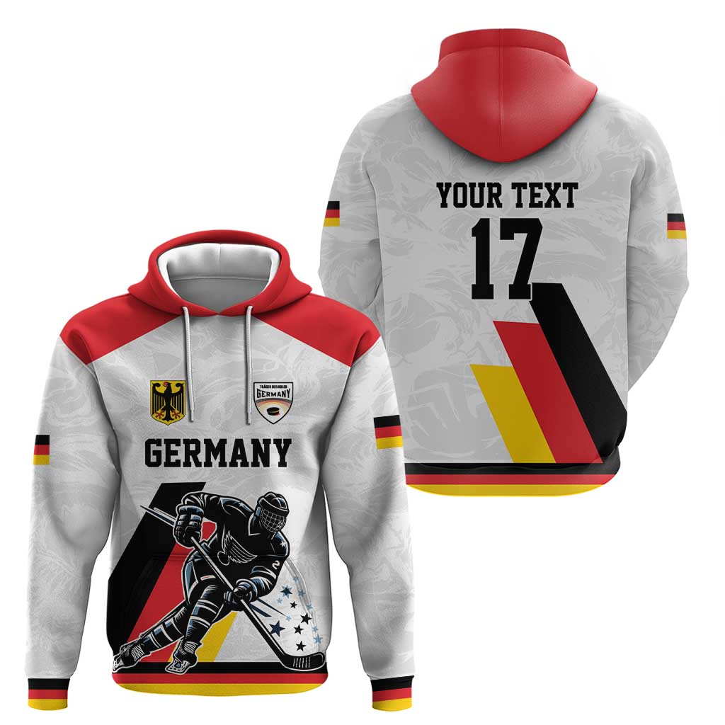 Custom Germany Ice Hockey Hoodie Retro Jersey LT17
