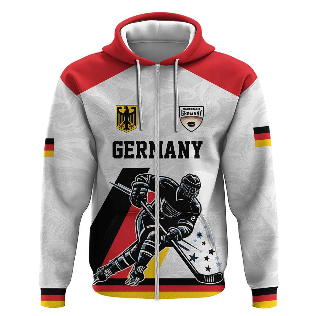 Custom Germany Ice Hockey Hoodie Retro Jersey LT17