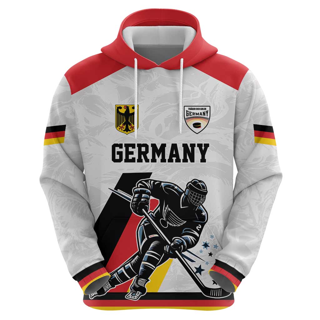 Custom Germany Ice Hockey Hoodie Retro Jersey LT17