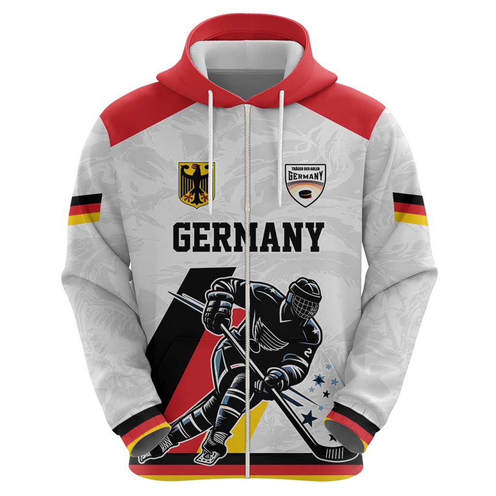 Custom Germany Ice Hockey Hoodie Retro Jersey LT17