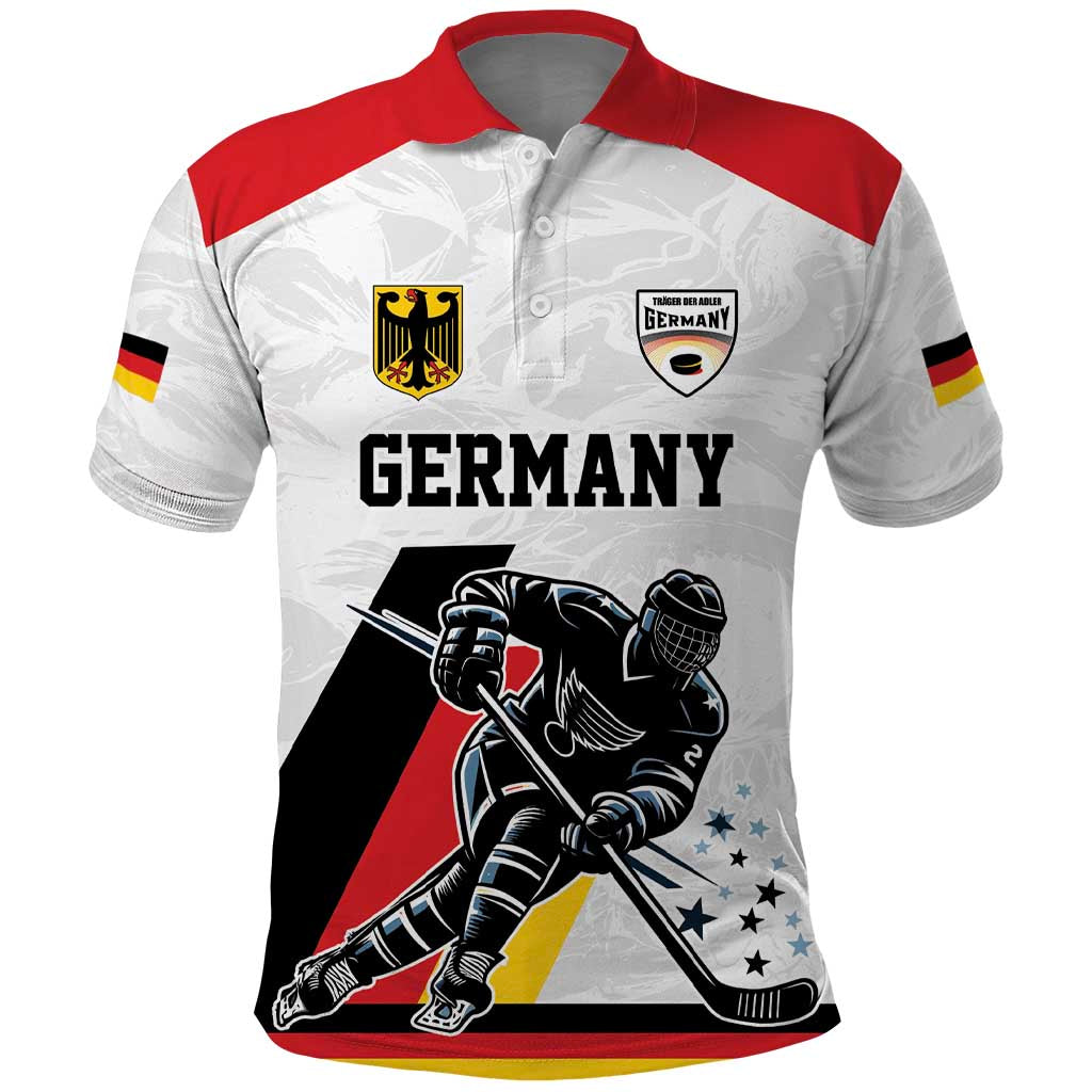 Custom Germany Ice Hockey Polo Shirt Retro Jersey LT17