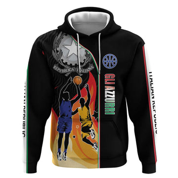 Custom Italian Republic Baketball Hoodie Sporty Style LT17