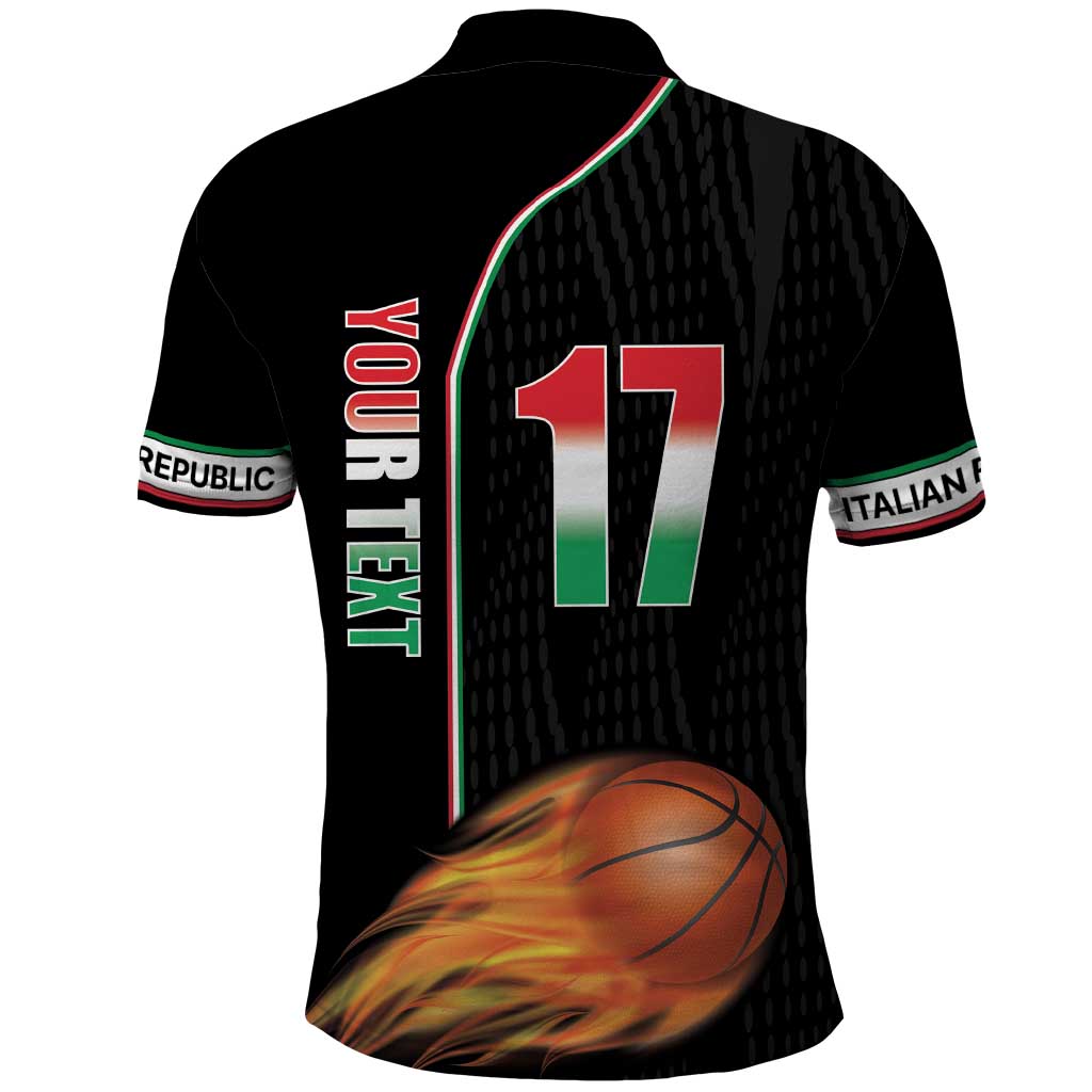 Custom Italian Republic Baketball Polo Shirt Sporty Style LT17