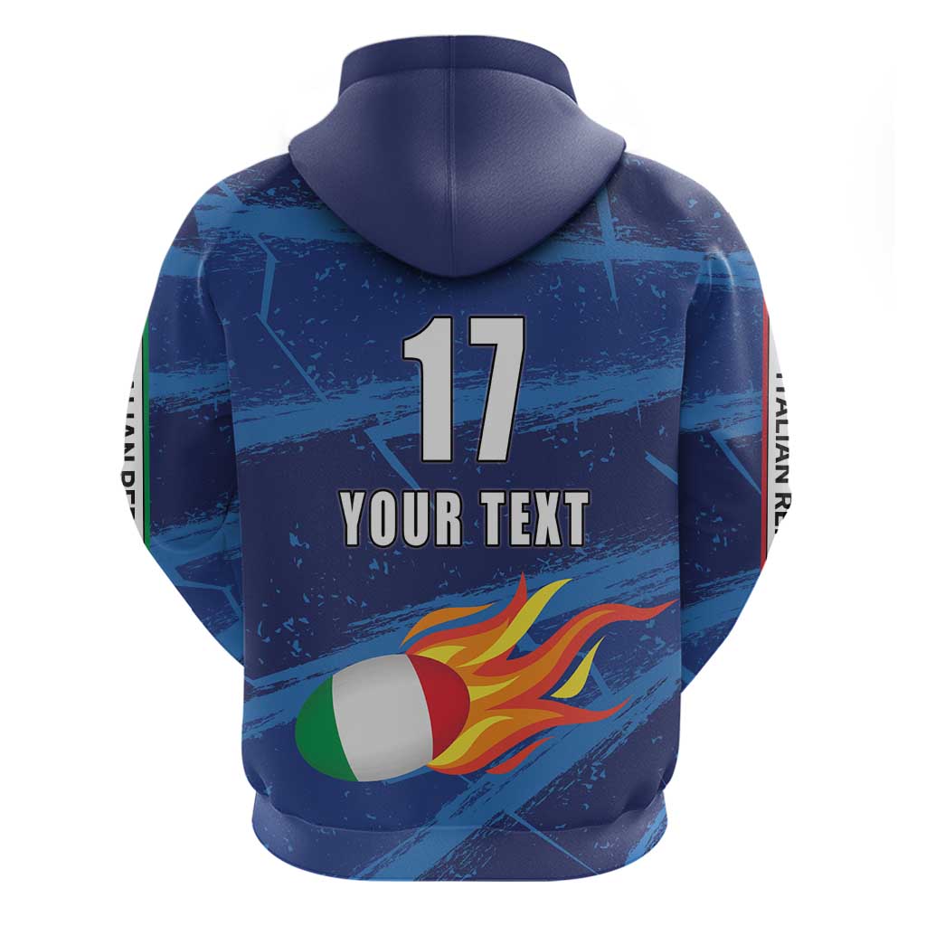 Italian Republic Rugby Custom Hoodie Sporty Style LT17