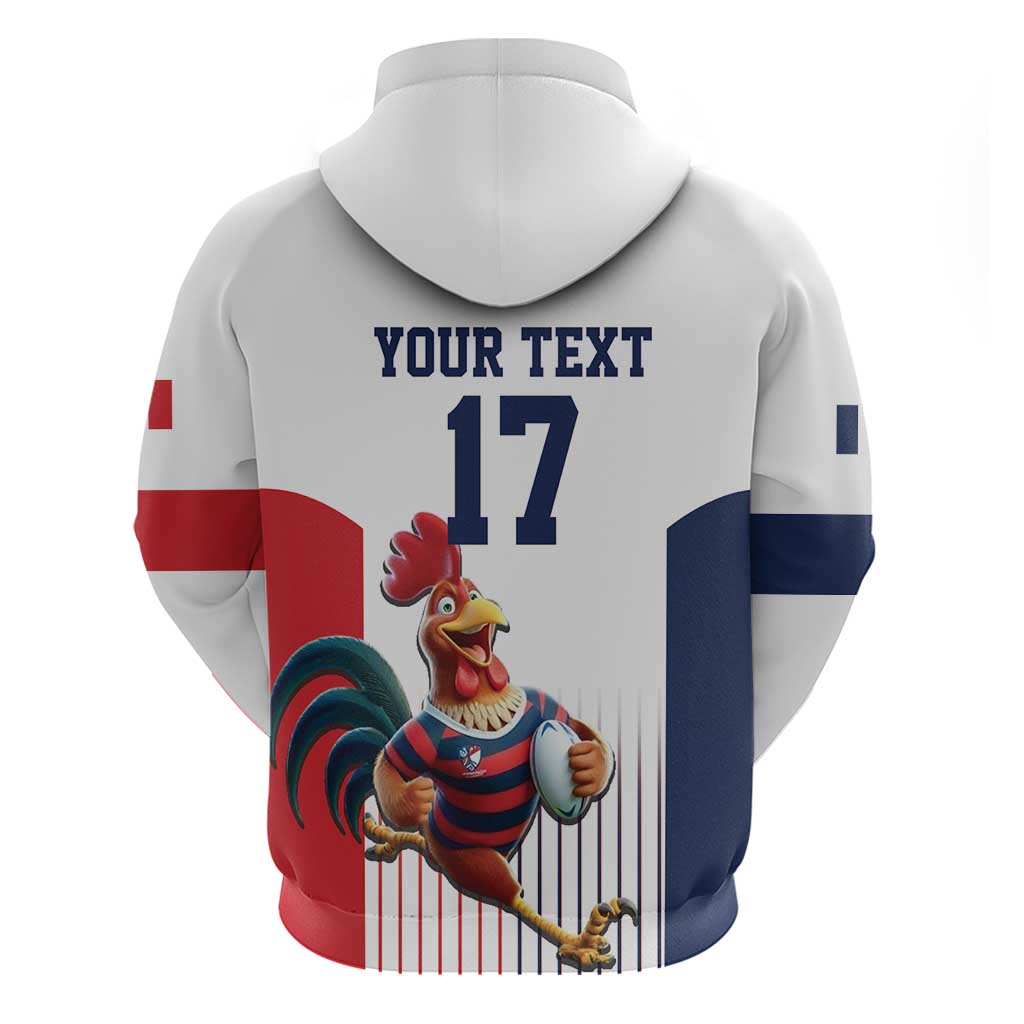 France Rugby Custom Hoodie Come on Les Bleus White Style LT17