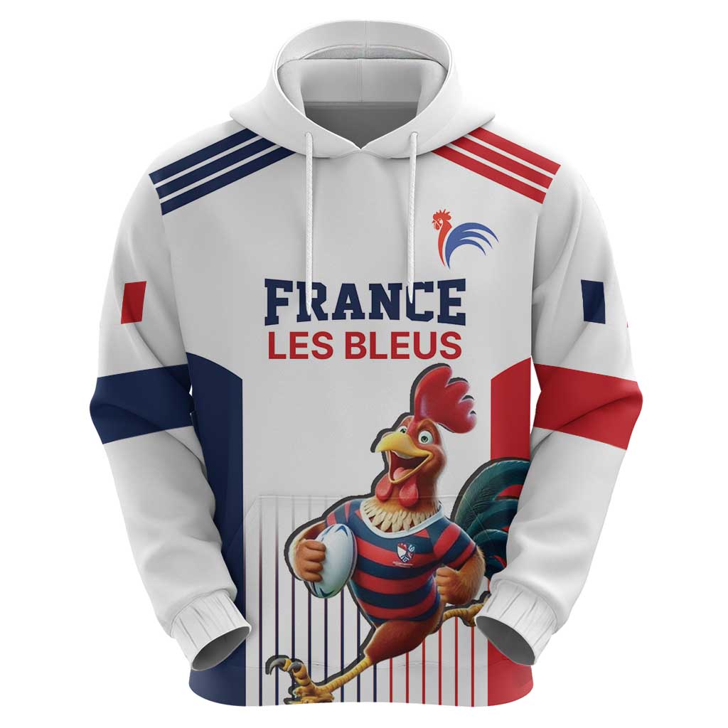 France Rugby Custom Hoodie Come on Les Bleus White Style LT17