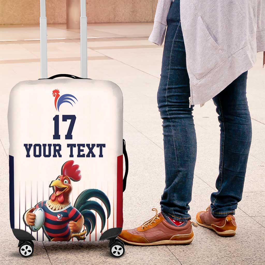 France Rugby Custom Luggage Cover Come on Les Bleus White Style LT17